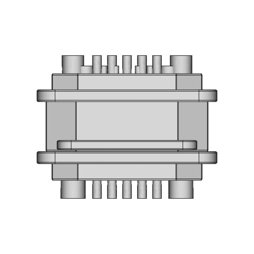Hy2+8Y Multi Connector Panel Mount 30A/5A 500Vdc - Standard Mechanical Component