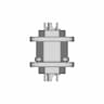 Hy2+8Y Multi Connector Panel Mount 30A/5A 500Vdc - Standard Mechanical Component_0_90_degree_snapshot