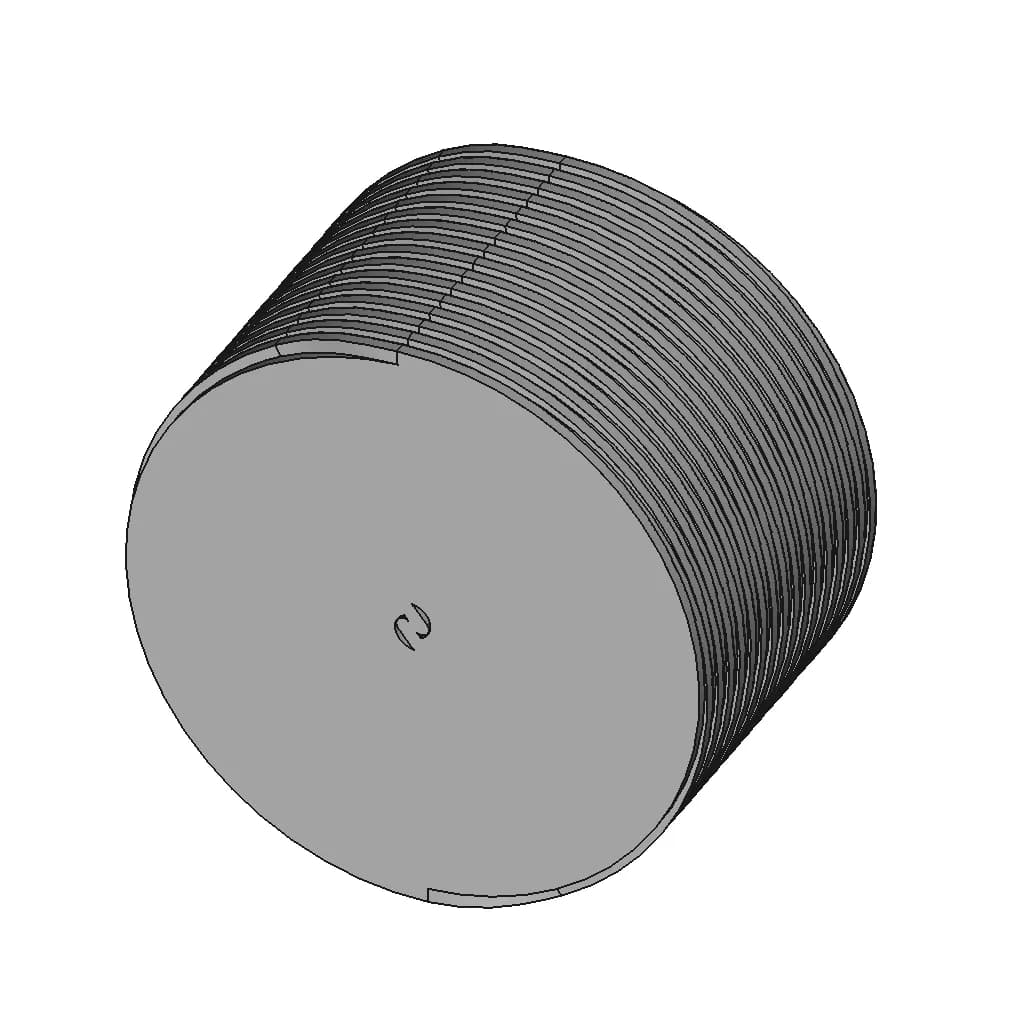 Max The Snail - Maximum Heat Exchanger - Nasa - Downloadable CAD Representation_60_30_degree_snapshot