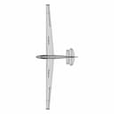 Rubik R-22S Június-18 1/3 Semiscale Rc Glider - Standard Mechanical Component_0_0_degree_snapshot