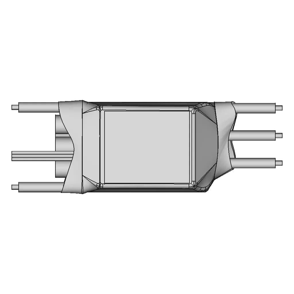 Hobbyking Red Brick 200A (2~6S) Esc V2 | 3D Engineering Design File_270_0_degree_snapshot