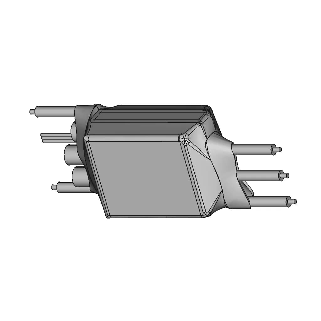 Hobbyking Red Brick 200A (2~6S) Esc V2 | 3D Engineering Design File_60_30_degree_snapshot