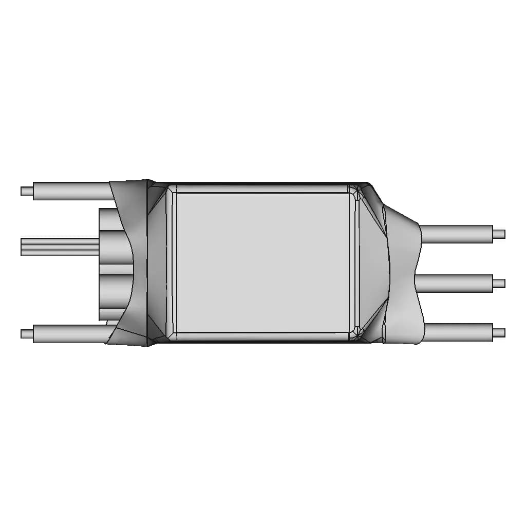 Hobbyking Red Brick 200A (2~6S) Esc V2 | 3D Engineering Design File_90_0_degree_snapshot