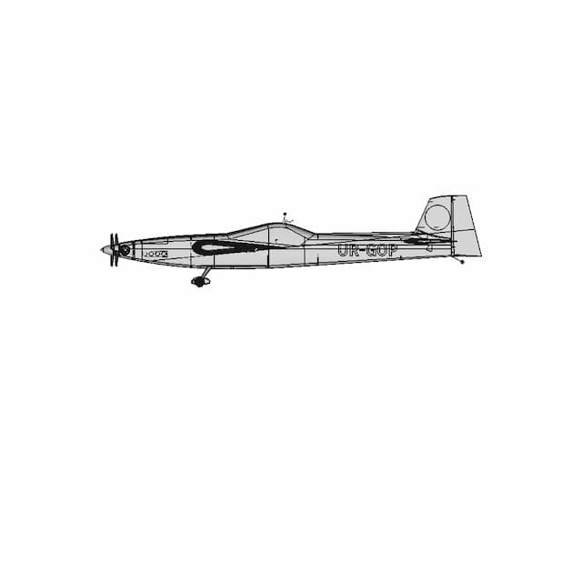 Radio-Controlled Model Of An Aerobatic Airplane In The Style Of Extra 300 - Downloadable CAD Representation