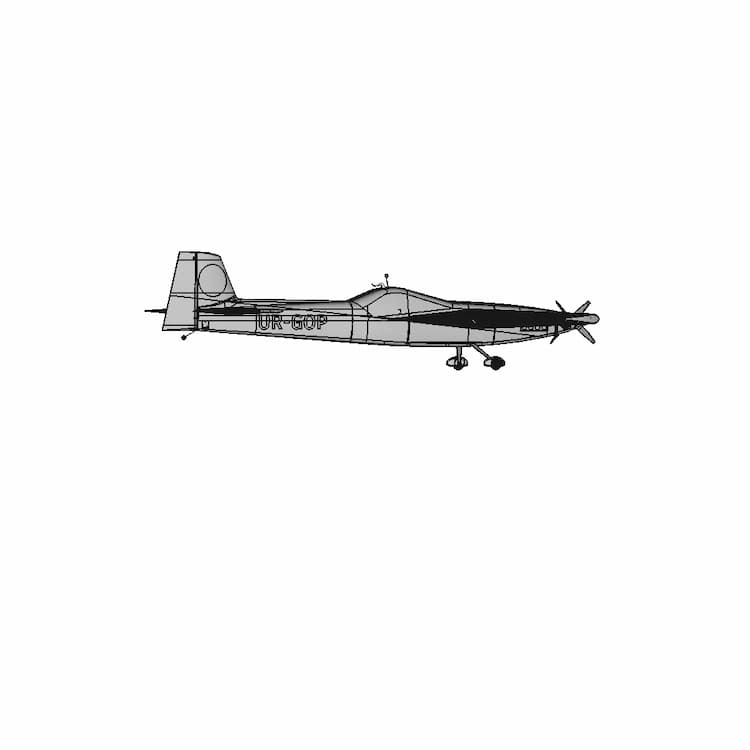Radio-Controlled Model Of An Aerobatic Airplane In The Style Of Extra 300 - Downloadable CAD Representation