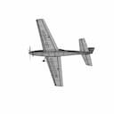 Radio-Controlled Model Of An Aerobatic Airplane In The Style Of Extra 300 - Downloadable CAD Representation_60_30_degree_snapshot