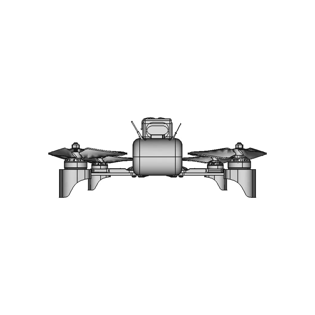 Drone 250Mm - Simple | 3D Engineering Design File_0_0_degree_snapshot