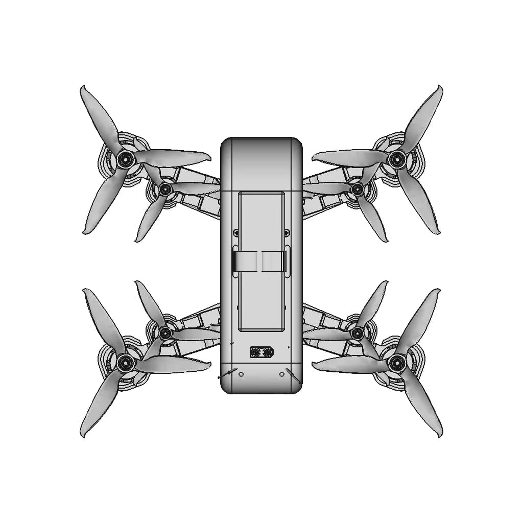 Drone 250Mm - Simple | 3D Engineering Design File_270_0_degree_snapshot