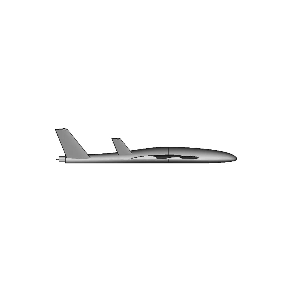 Rc Plane Model - Xps Foam - Student Model | 3D Engineering Design File_0_270_degree_snapshot
