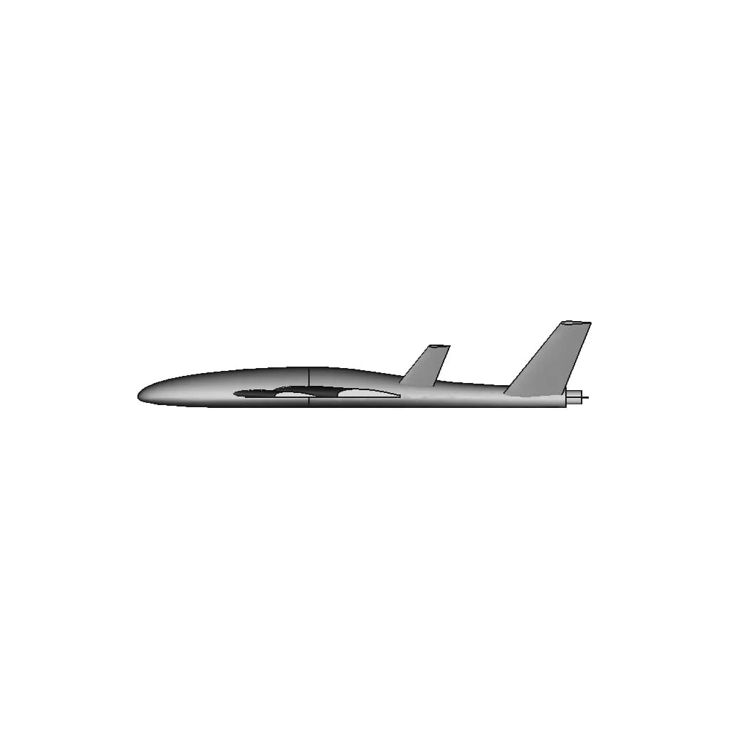 Rc Plane Model - Xps Foam - Student Model | 3D Engineering Design File_0_90_degree_snapshot