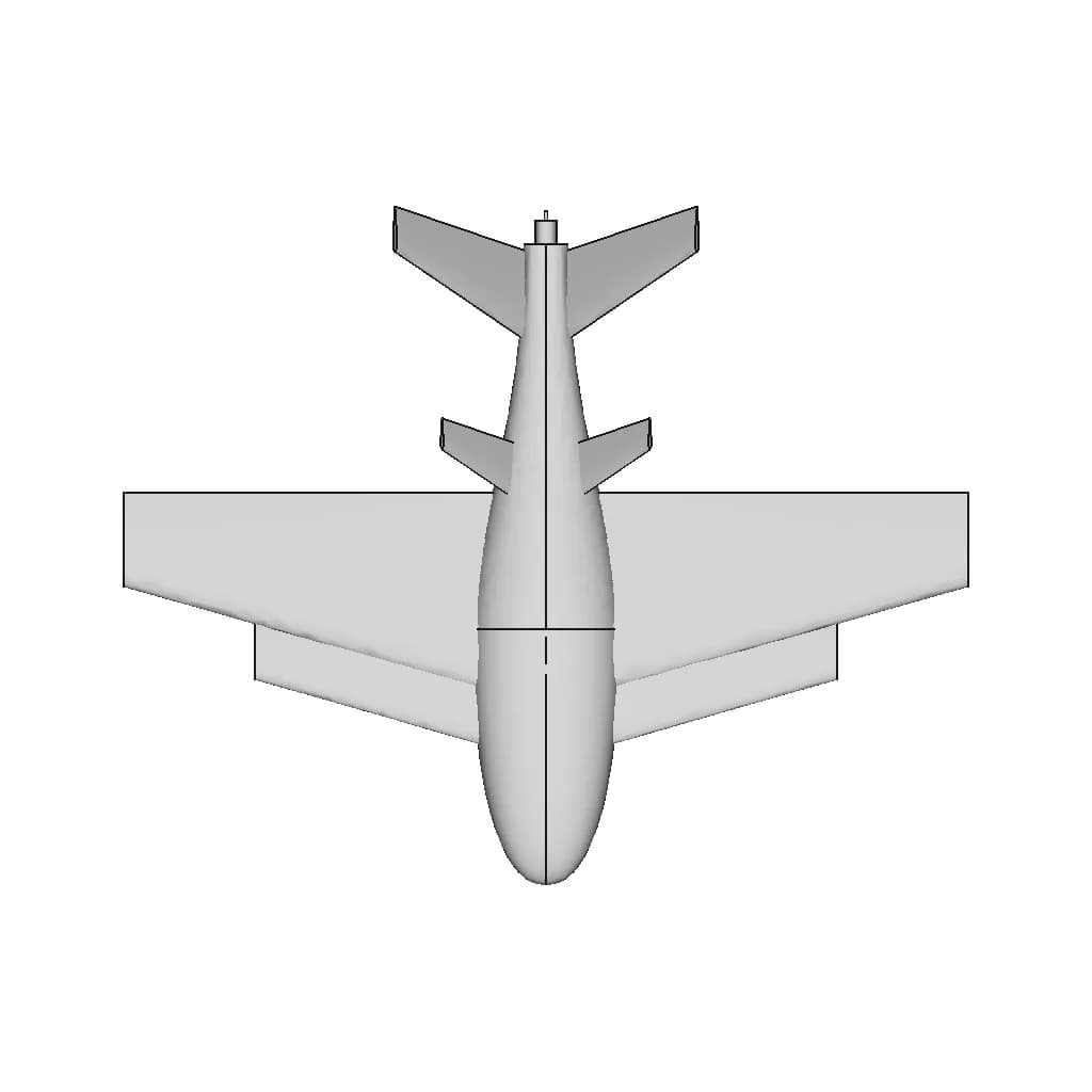 Rc Plane Model - Xps Foam - Student Model | 3D Engineering Design File_270_0_degree_snapshot