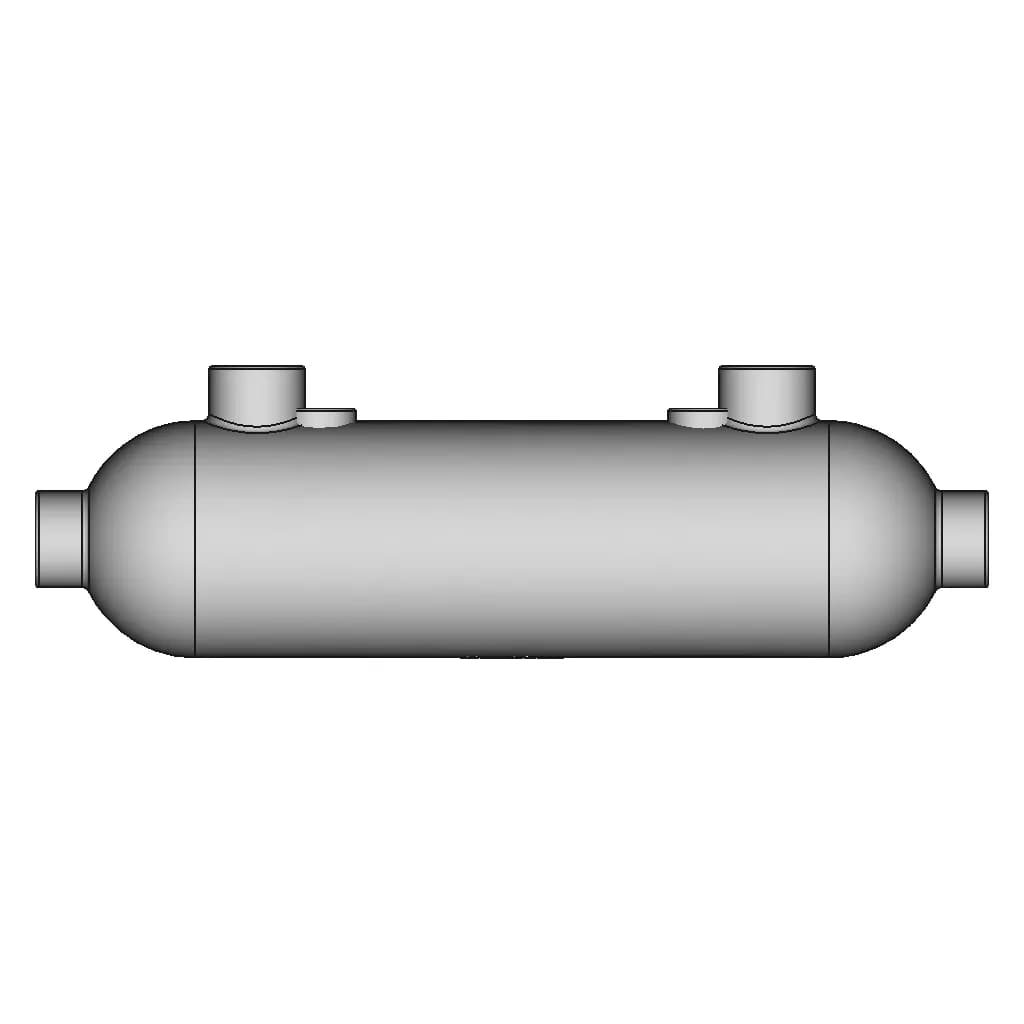 Shell And Tube Cryogenic Heat Exchanger (Ict) | High-Quality CAD Model_0_0_degree_snapshot