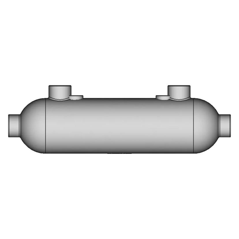 Shell And Tube Cryogenic Heat Exchanger (Ict) | High-Quality CAD Model