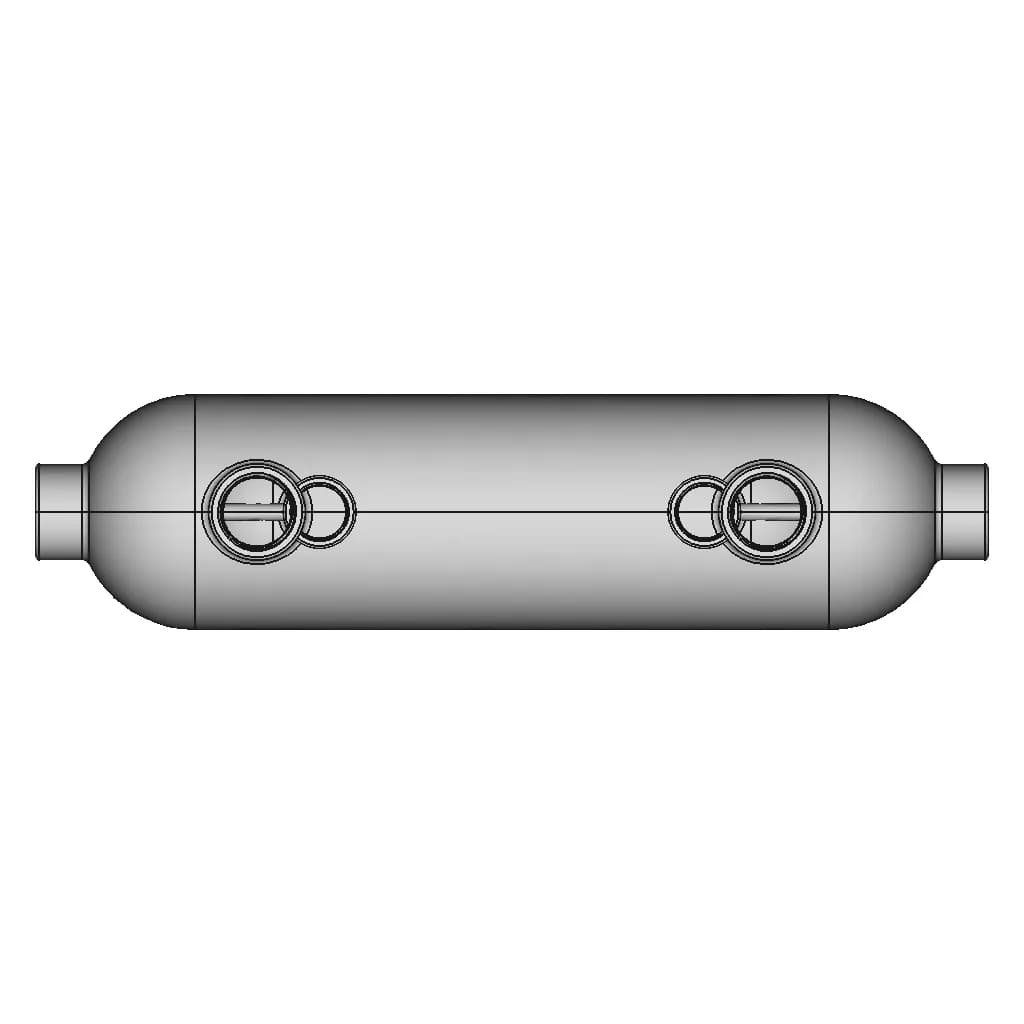 Shell And Tube Cryogenic Heat Exchanger (Ict) | High-Quality CAD Model_270_0_degree_snapshot