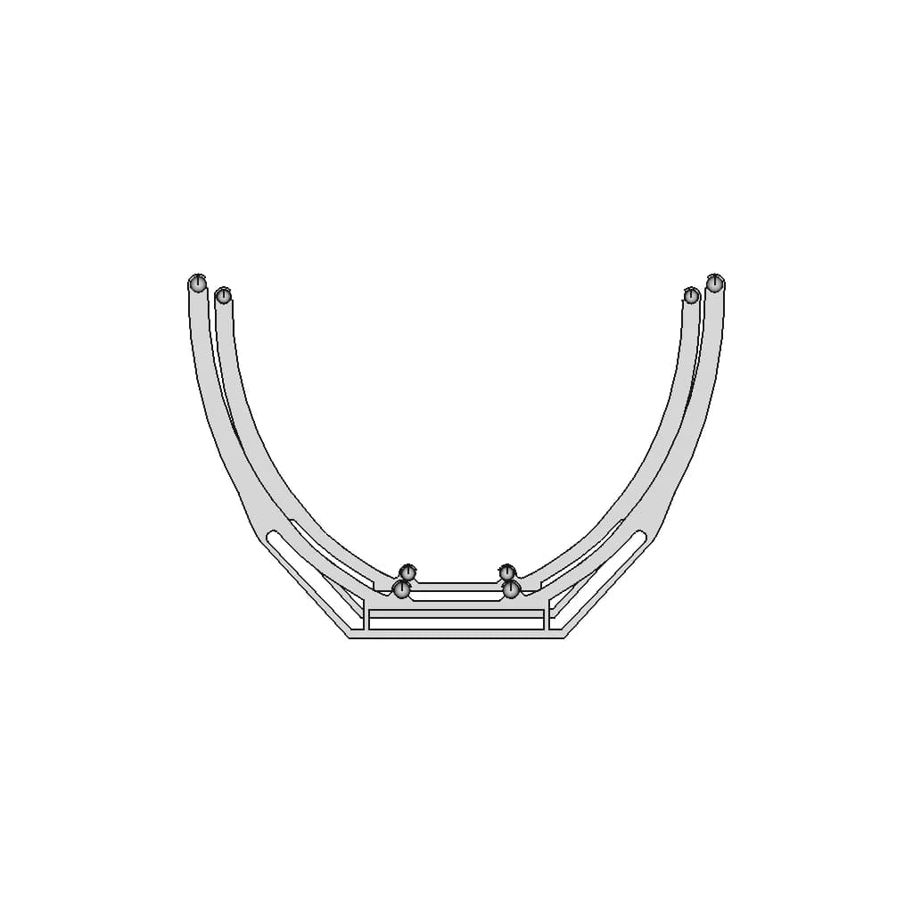 F450/F550 Quadcopter High Landing Gear - Downloadable CAD Representation_90_0_degree_snapshot