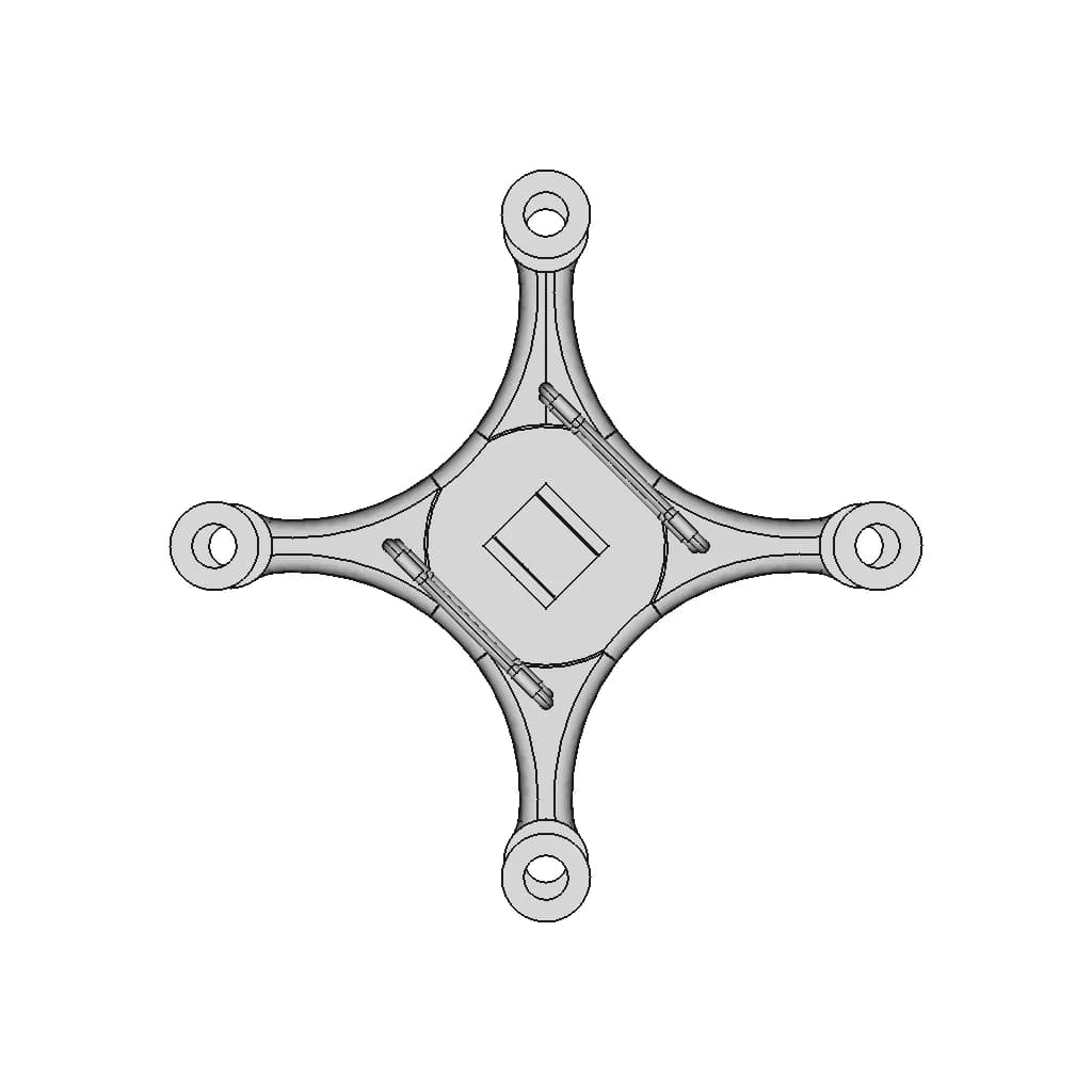 Drone(150*150Mm) | 3D Engineering Design File_90_0_degree_snapshot