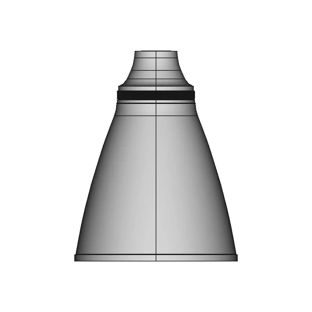 Nasa Jpl Apogee Rocket Nozzle - Standard Mechanical Component_0_90_degree_snapshot