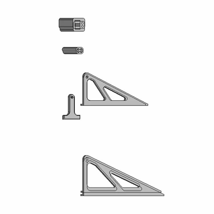 F3P Horn Rod Guide - Standard Mechanical Component