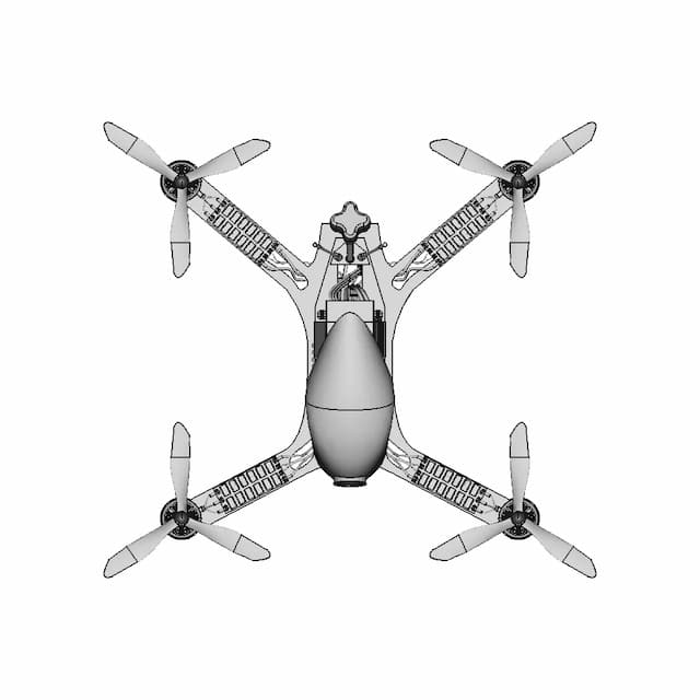 Fpv Drone (24Cm X 24Cm) | 3D Engineering Design File