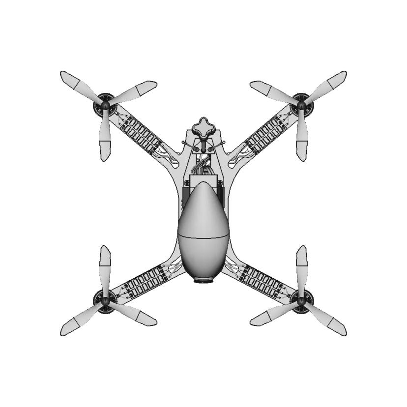Fpv Drone (24Cm X 24Cm) | 3D Engineering Design File