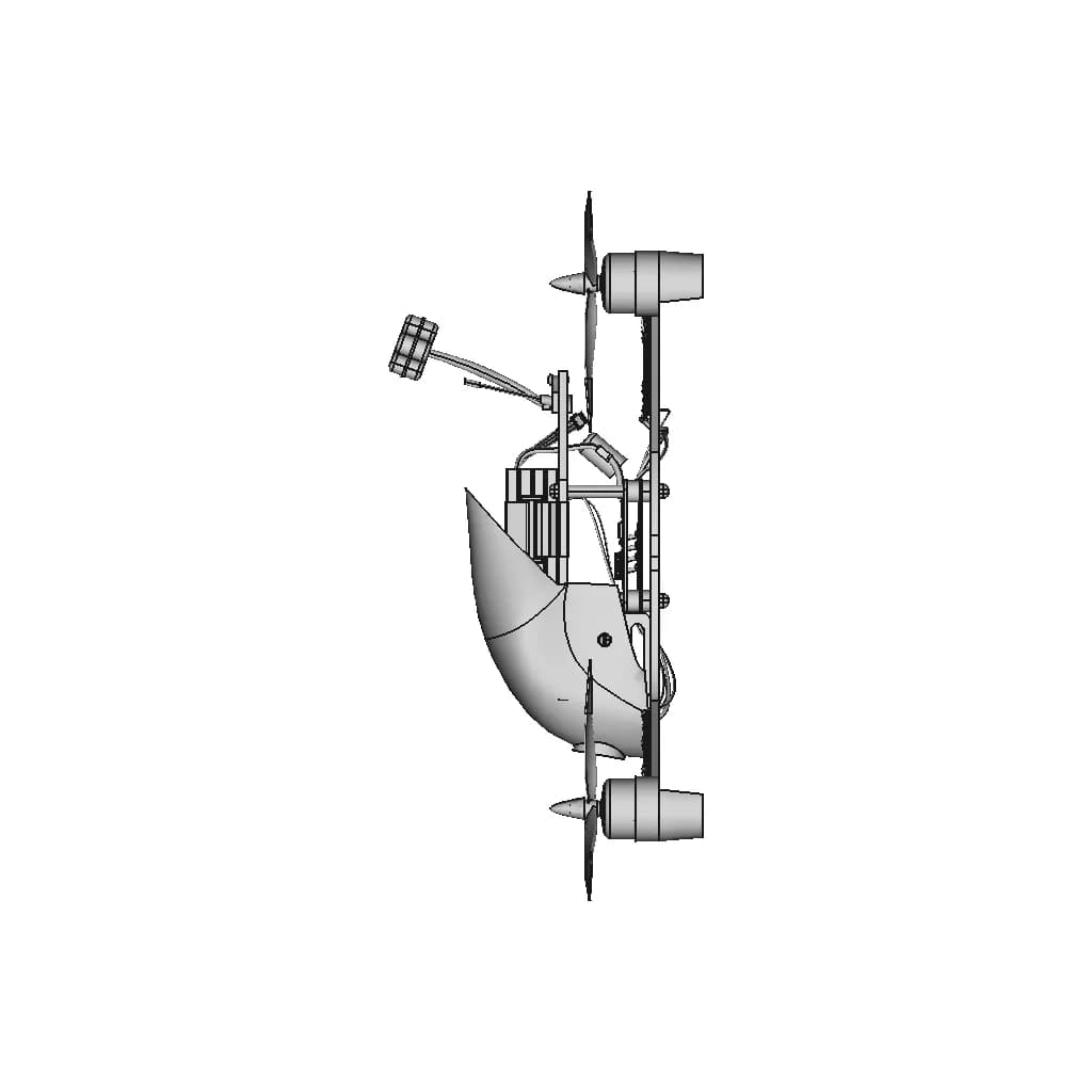 Fpv Drone (24Cm X 24Cm) | 3D Engineering Design File_0_90_degree_snapshot