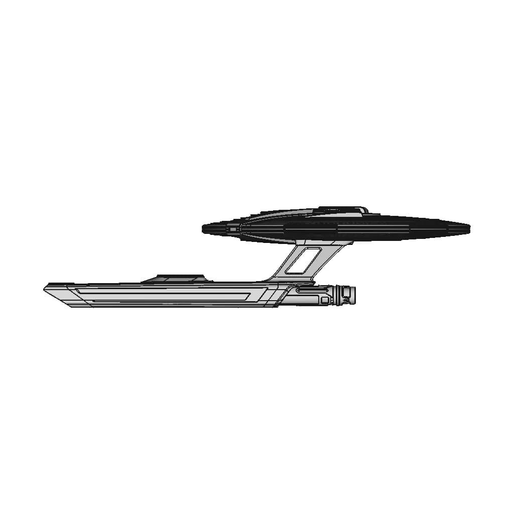 Star Trek: Lower Decks - Uss Cerritos - Downloadable CAD Representation_0_270_degree_snapshot