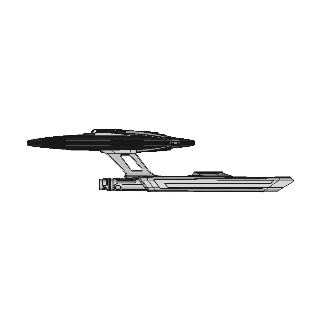 Star Trek: Lower Decks - Uss Cerritos - Downloadable CAD Representation_0_90_degree_snapshot