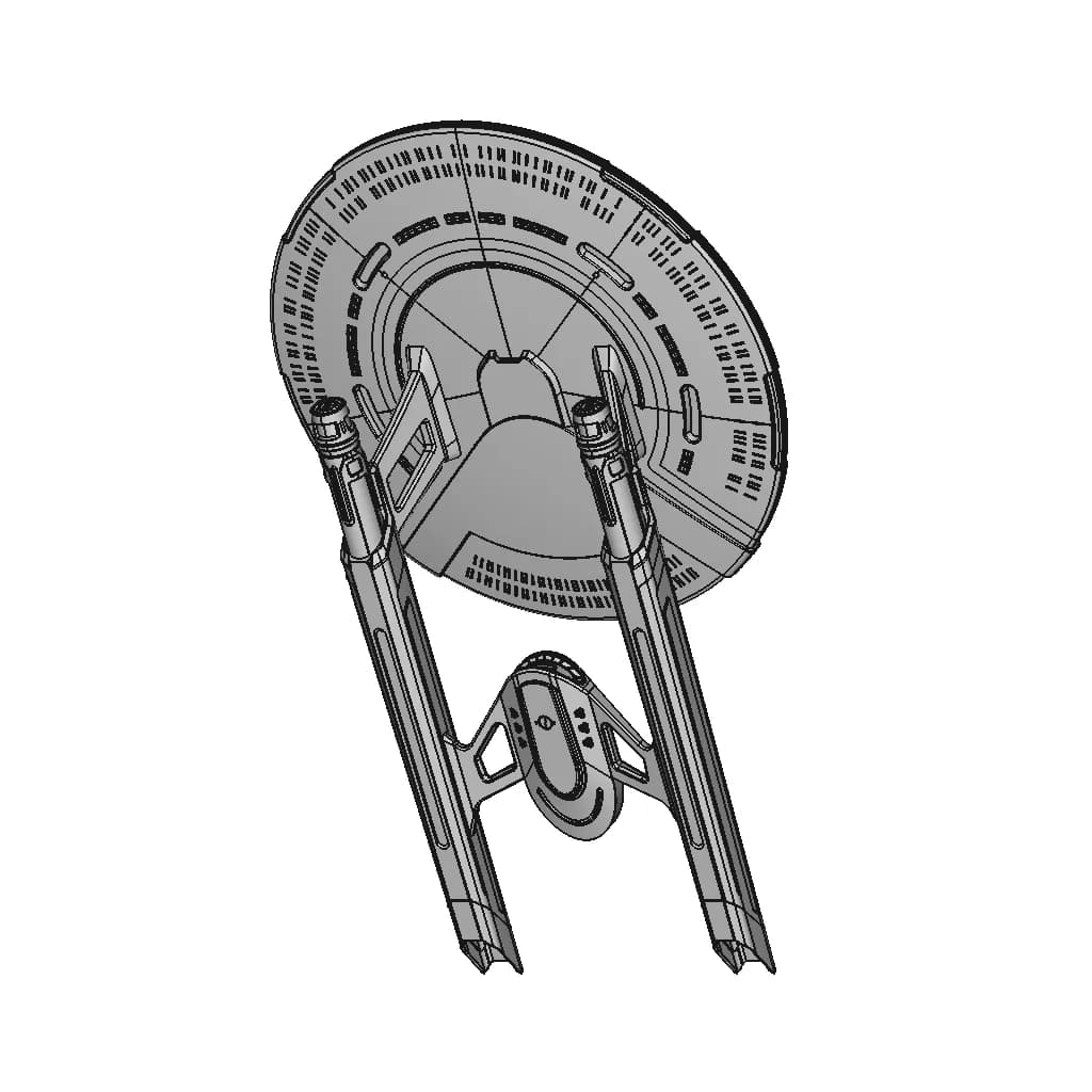 Star Trek: Lower Decks - Uss Cerritos - Downloadable CAD Representation_60_30_degree_snapshot