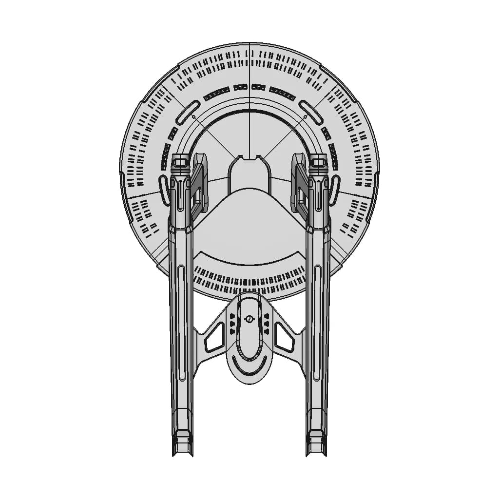 Star Trek: Lower Decks - Uss Cerritos - Downloadable CAD Representation_90_0_degree_snapshot