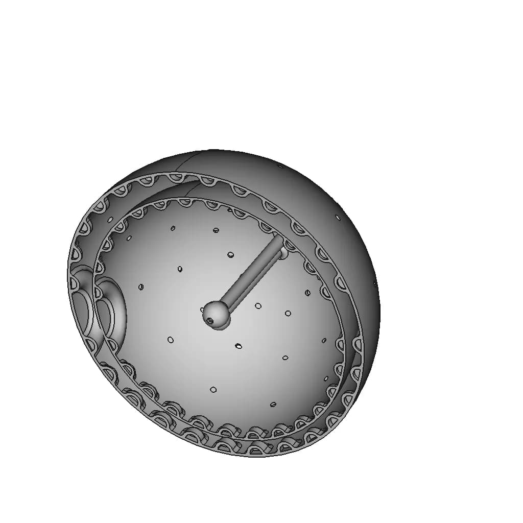 Bubble Sphere Bioreactor For Zero Gravity Fermentation | 3D Engineering Design File_60_30_degree_snapshot