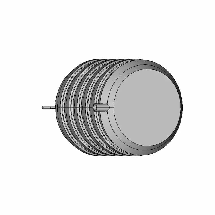 3D Printable Bioreactor For Deep Space Food Production - Downloadable CAD Representation