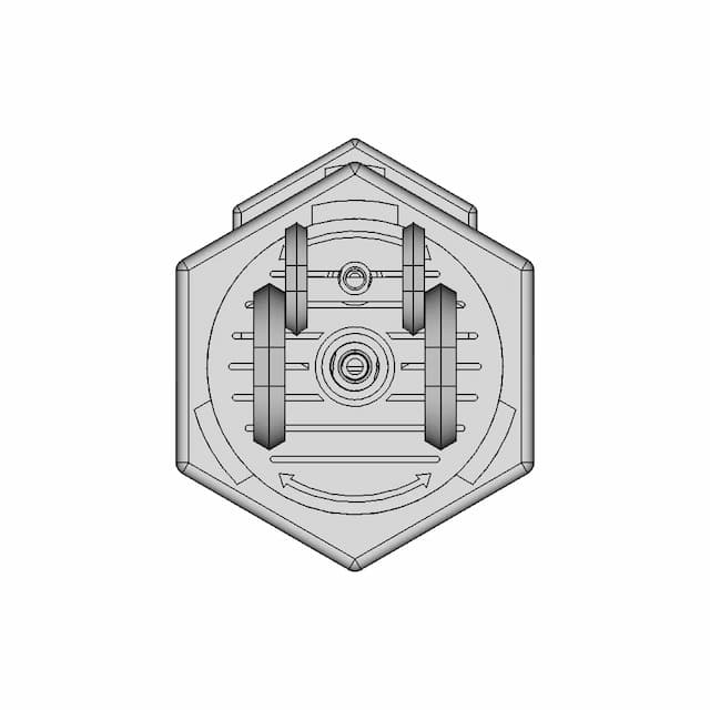 3D Printable Bioreactor For Deep Space Food Production - Sacha Taylor - Downloadable CAD Representation