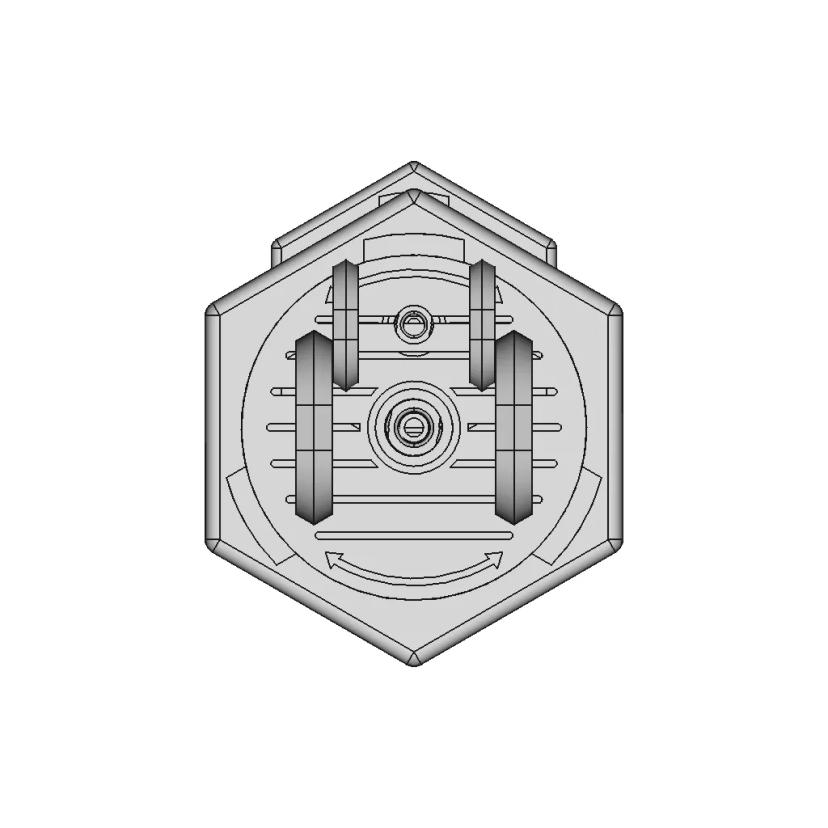 3D Printable Bioreactor For Deep Space Food Production - Sacha Taylor - Downloadable CAD Representation