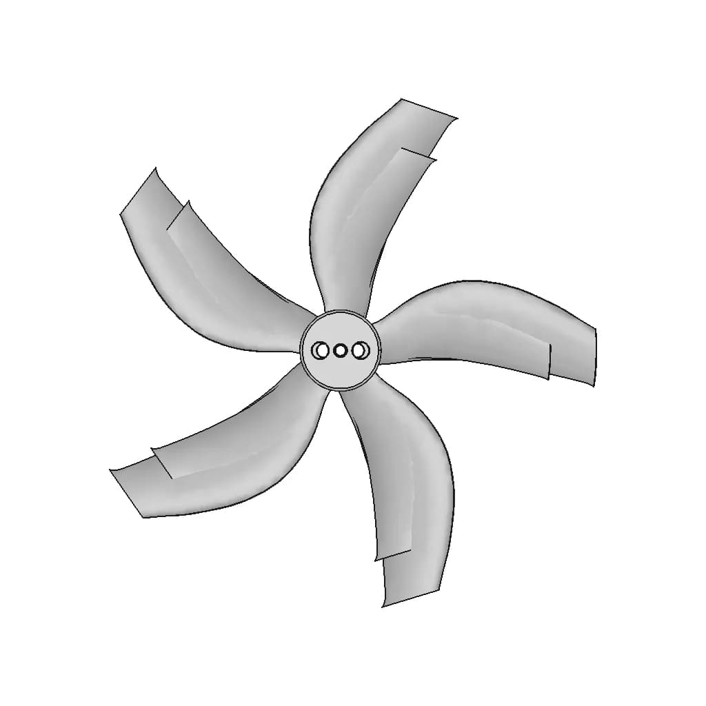 Gemfan D63X5 Propeller | 3D Engineering Design File_0_0_degree_snapshot