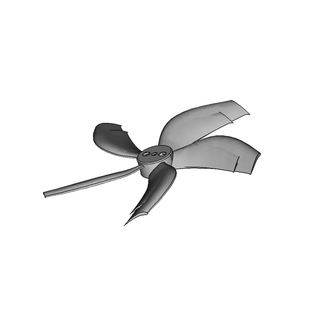 Gemfan D63X5 Propeller | 3D Engineering Design File_60_30_degree_snapshot
