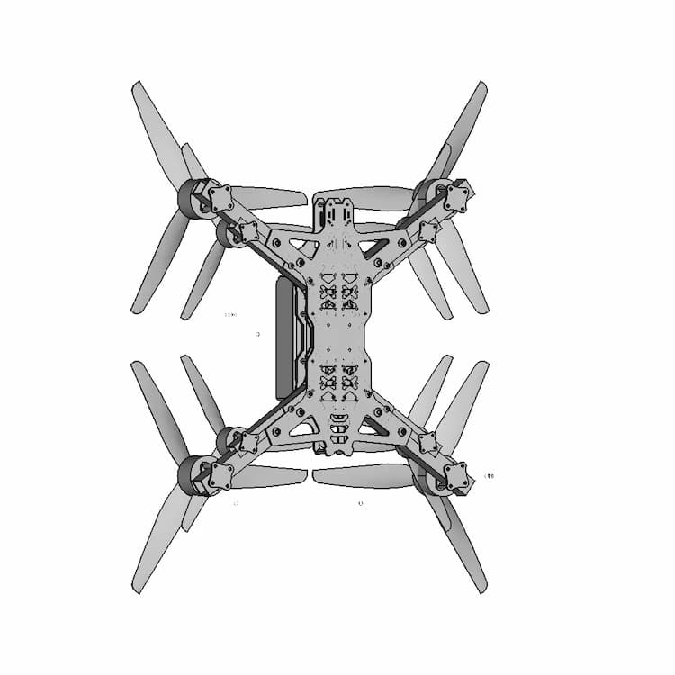 Darwinfpv Toruk13 - Downloadable CAD Representation