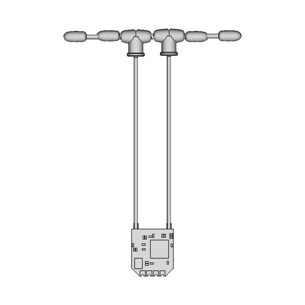 Rp4Td-M 2.4Ghz Elrs Radio Master True Diversity | 3D Engineering Design File_270_0_degree_snapshot