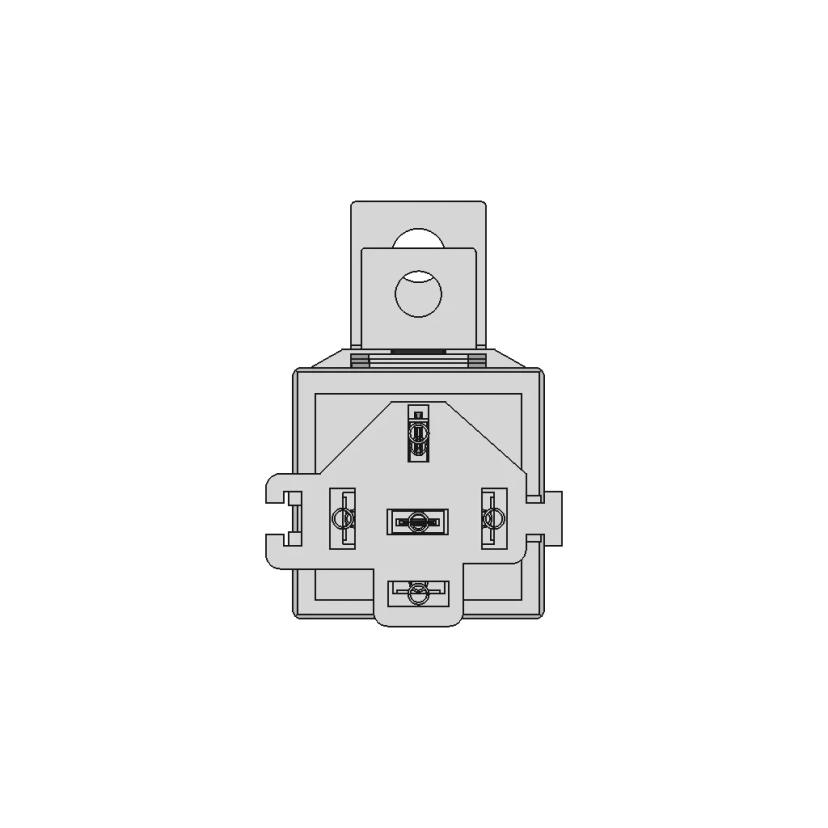 30-40 Amp Relay Assembly With Mount And Plug Automotive Style | 3D Engineering Design File