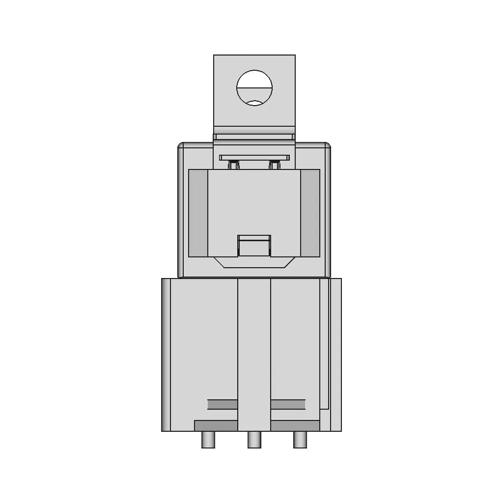 30-40 Amp Relay Assembly With Mount And Plug Automotive Style | 3D Engineering Design File_270_0_degree_snapshot