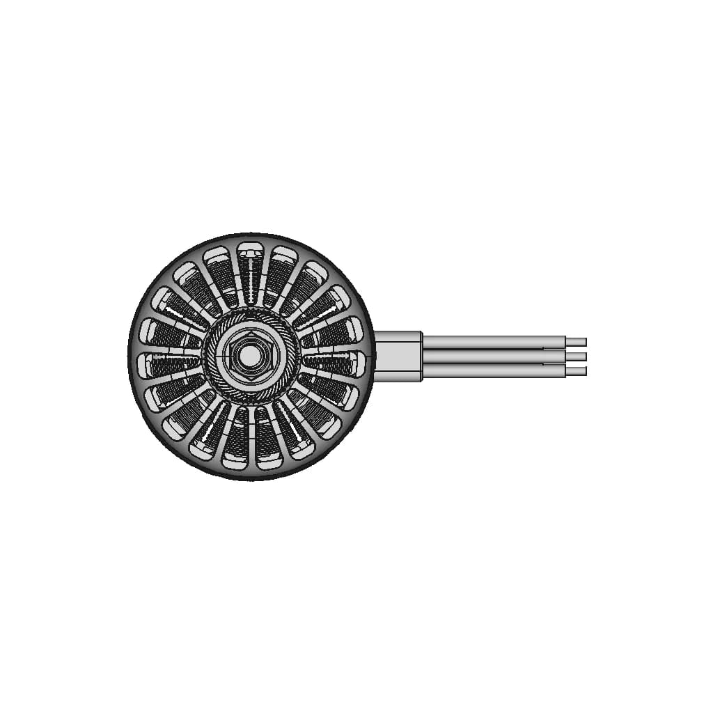 Iflight Xing 5215 500Kv X-Class Motor - Standard Mechanical Component_0_0_degree_snapshot