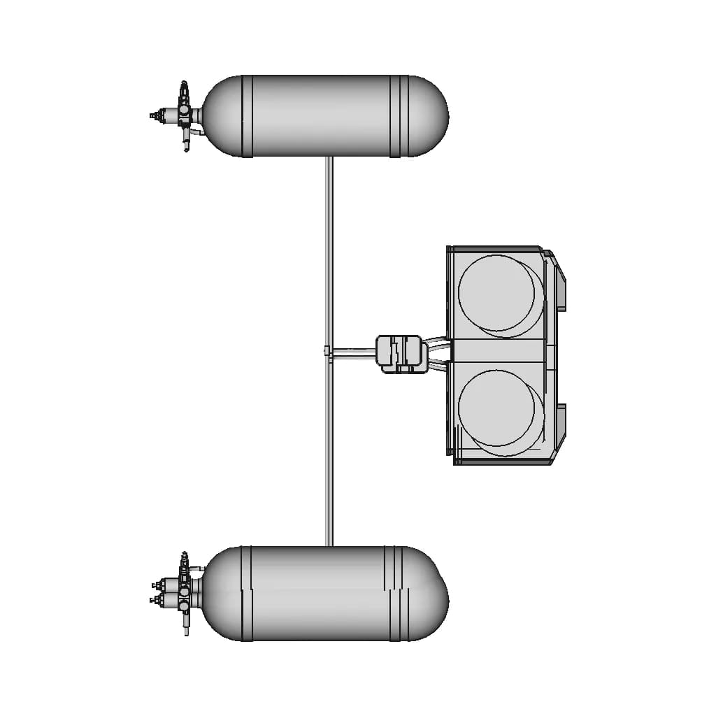 Vtol Uav With Hydrogen Power Cell - Downloadable CAD Representation_270_0_degree_snapshot