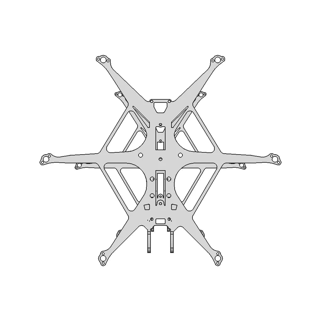 Quad To Hex Nano Hobby Drone - Downloadable CAD Representation_90_0_degree_snapshot