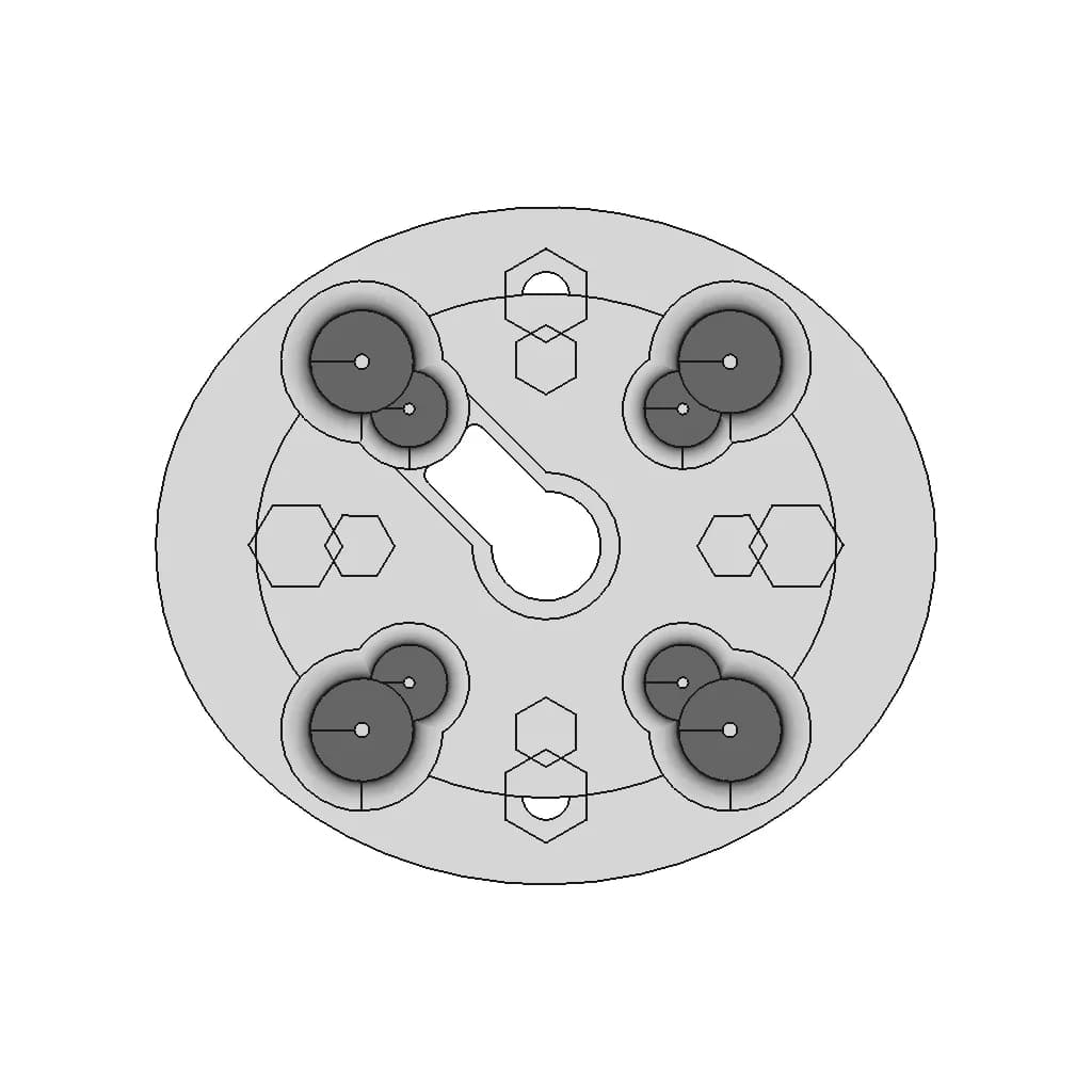 Motor Mount For Parrot Disco Fpv | 3D Engineering Design File_90_0_degree_snapshot
