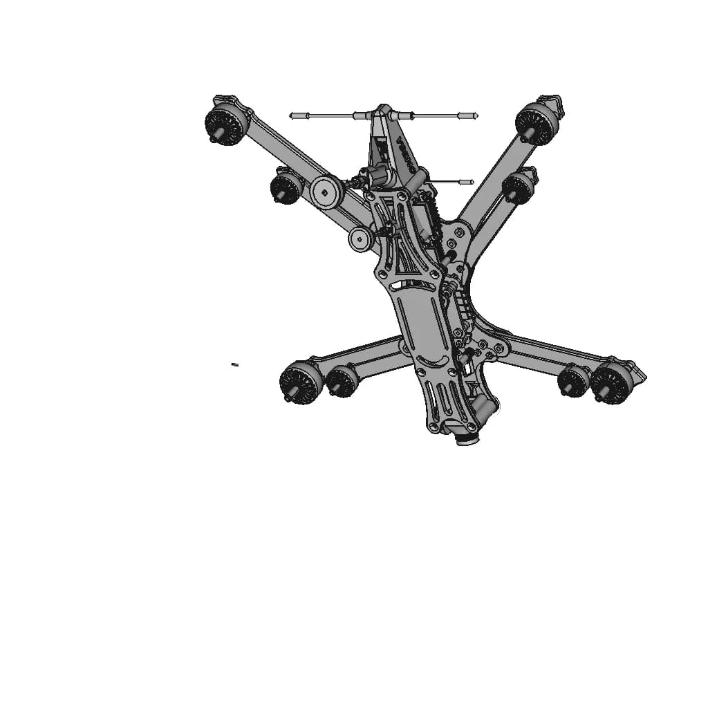 7.5 Inch Quad | 3D Engineering Design File_60_30_degree_snapshot
