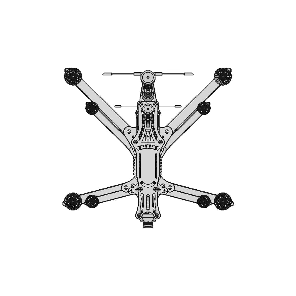 7.5 Inch Quad | 3D Engineering Design File_90_0_degree_snapshot
