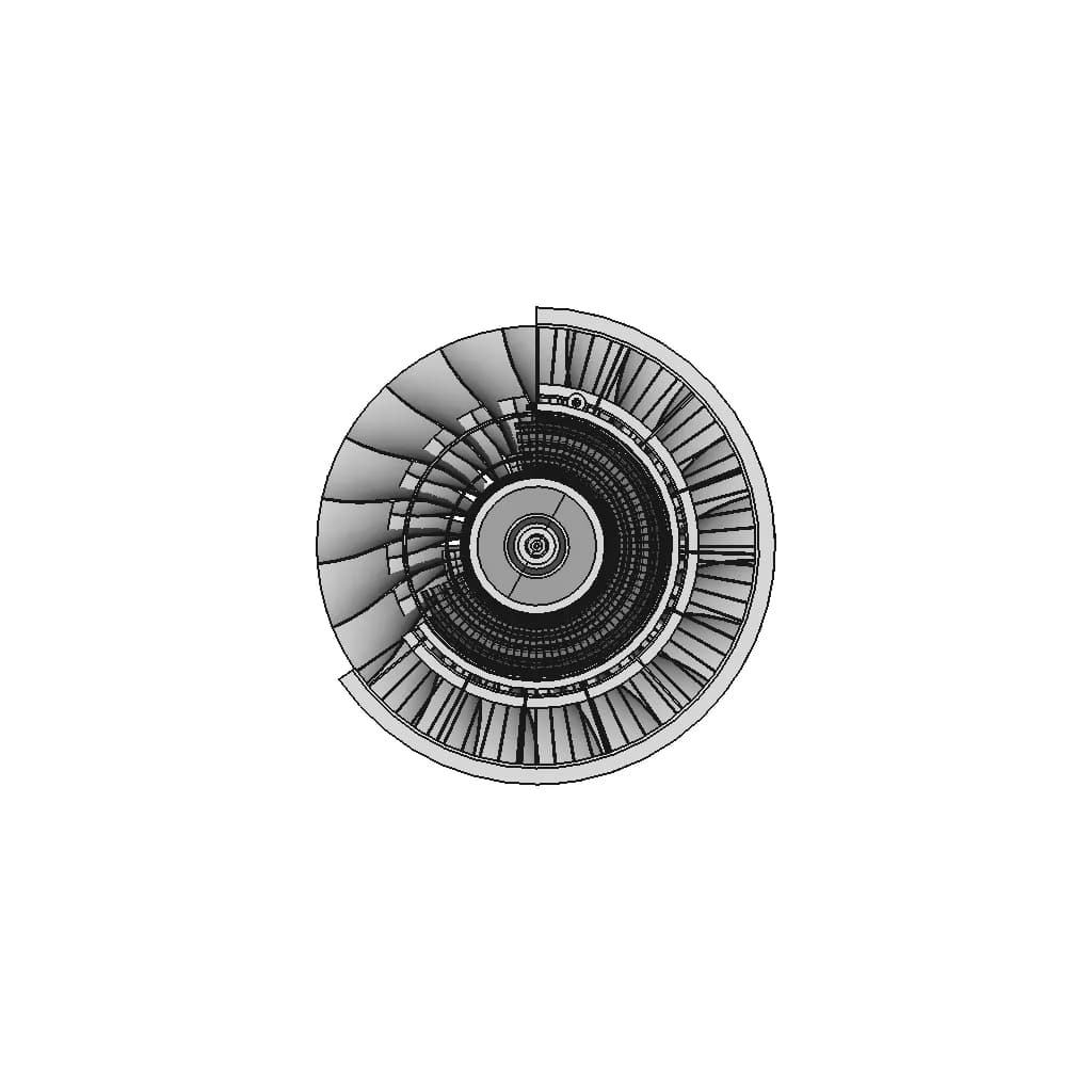 Turbo Jet Engine | 3D Engineering Design File_0_270_degree_snapshot