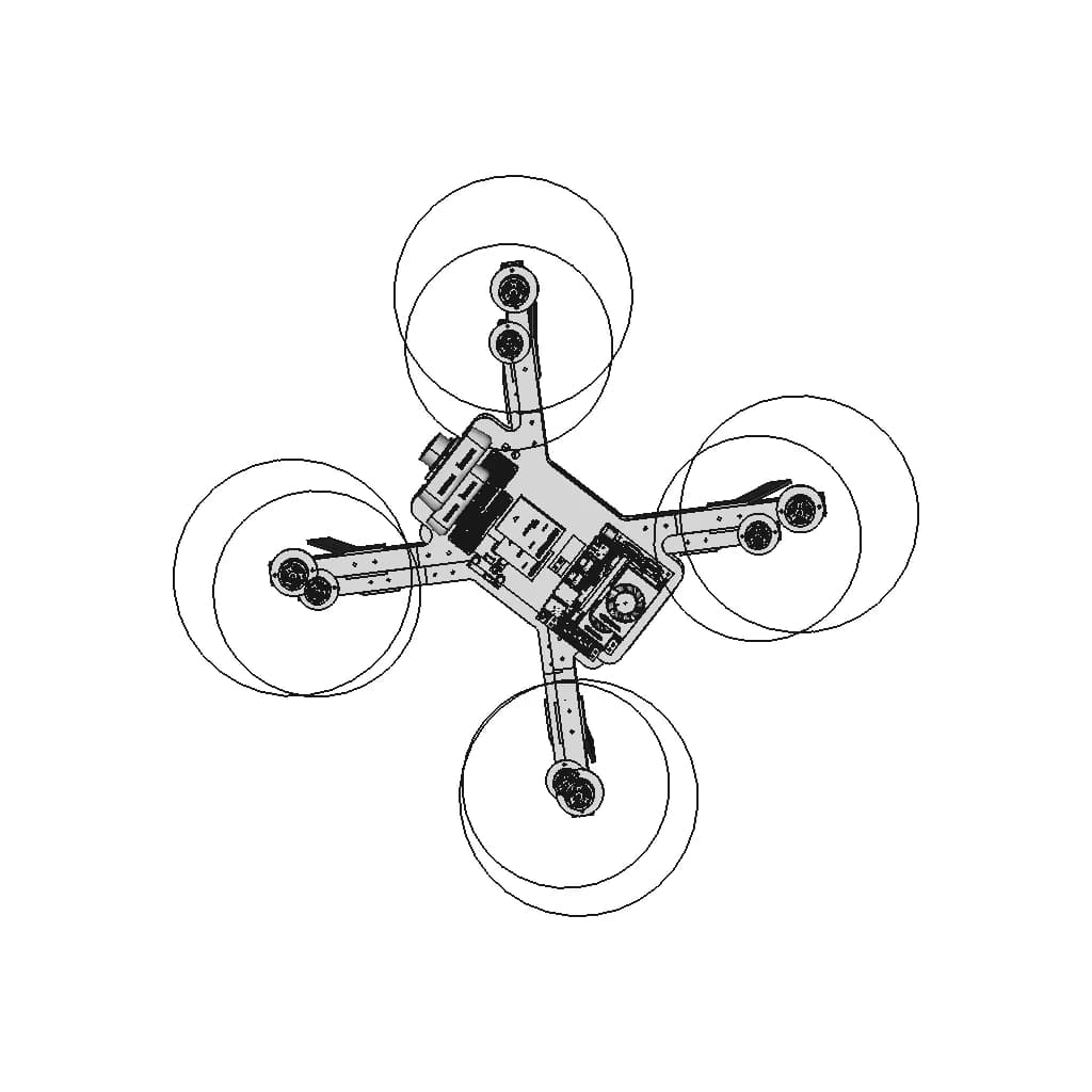 X Frame Uav | High-Quality CAD Model_0_0_degree_snapshot