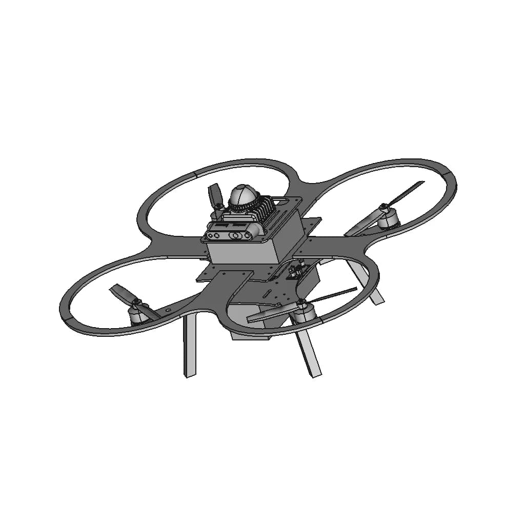 Lidar Drone | High-Quality CAD Model_60_30_degree_snapshot