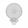 Heds 9000 A00 9100 Optical Encoder 50Mm Disc - Downloadable CAD Representation_0_0_degree_snapshot