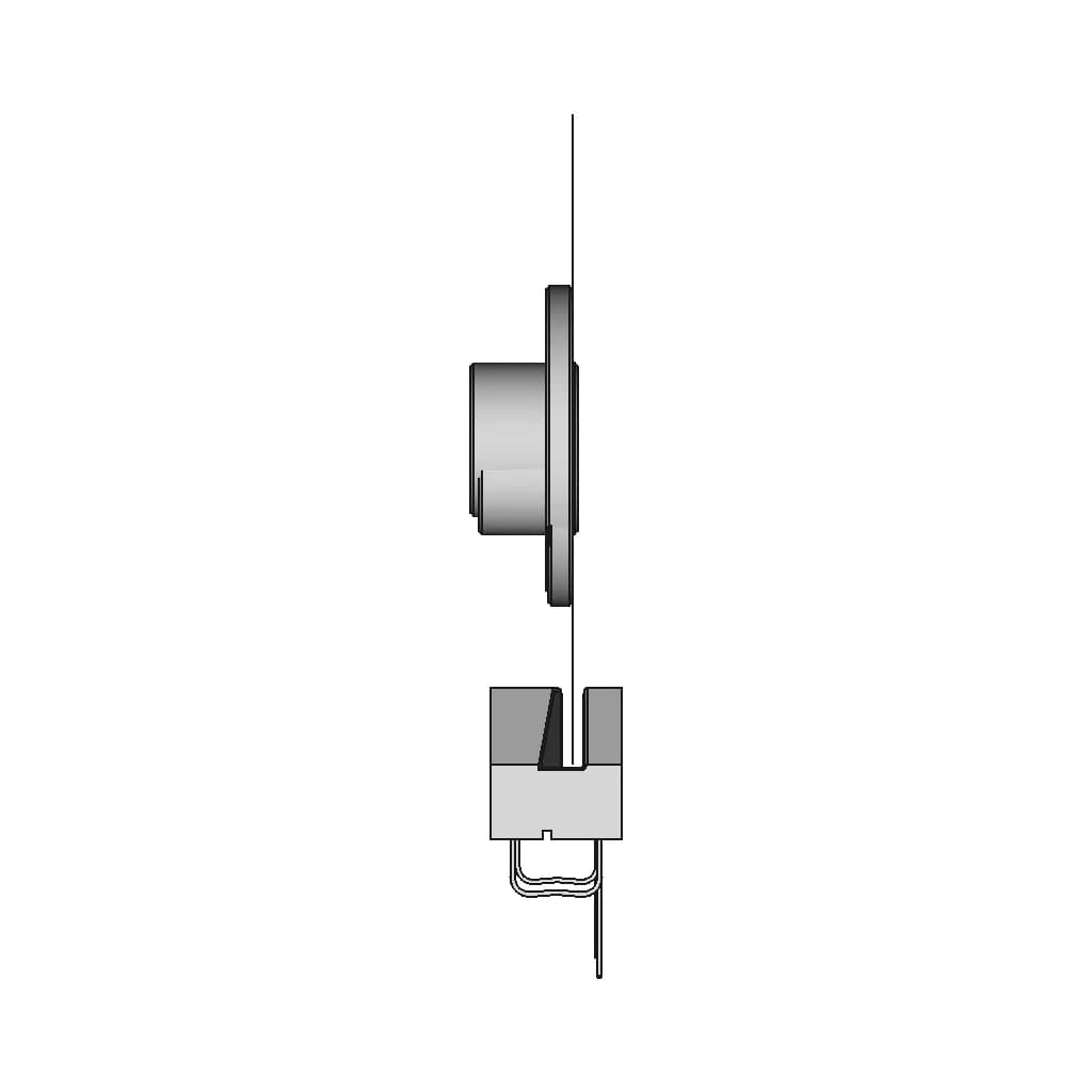 Heds 9000 A00 9100 Optical Encoder 50Mm Disc - Downloadable CAD Representation_0_270_degree_snapshot